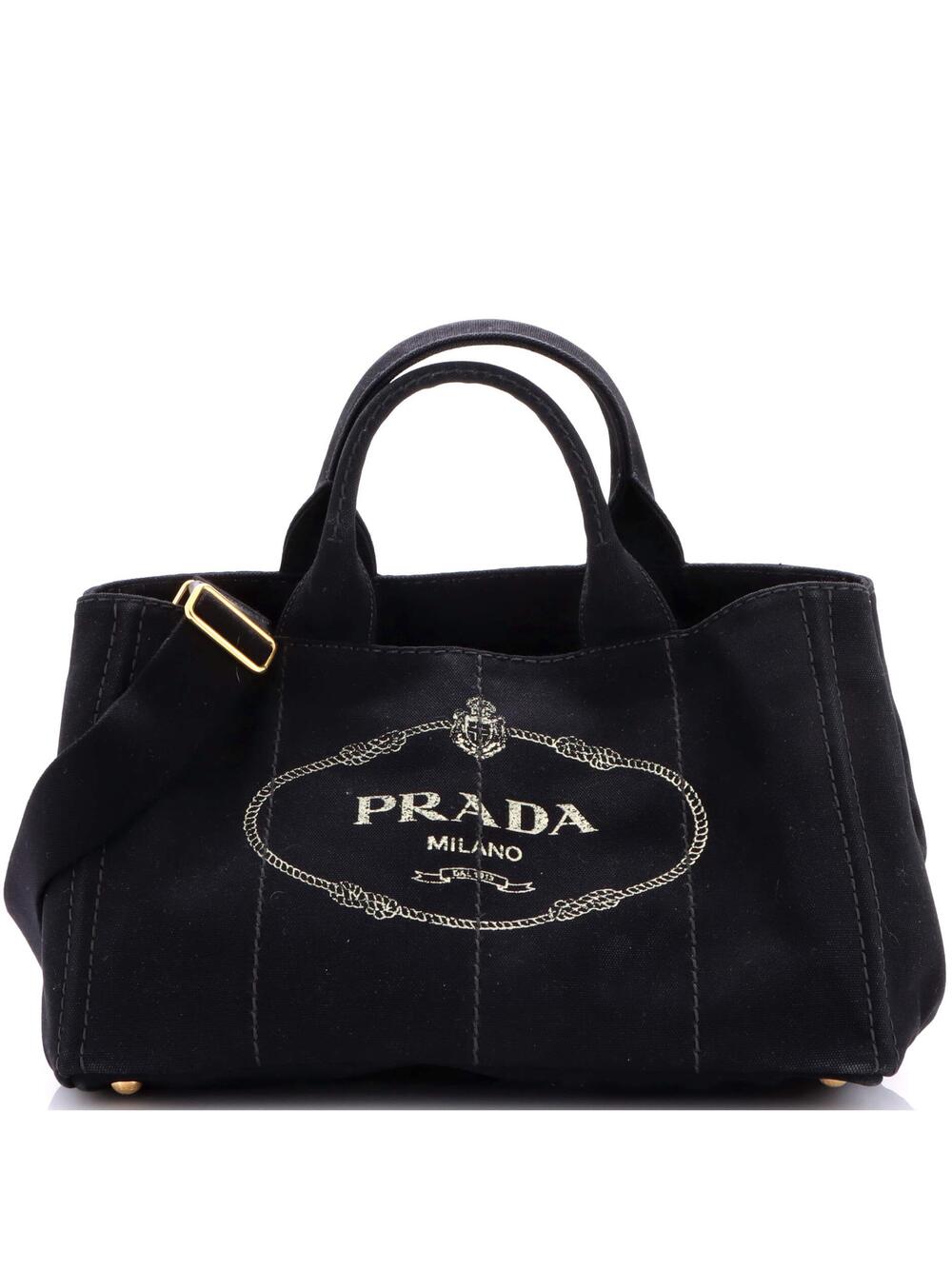 Prada Canapa Convertible Tote Canvas #223986P92B